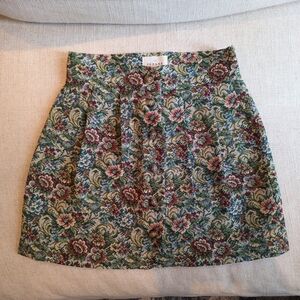 Sezane Floral Mini Skirt